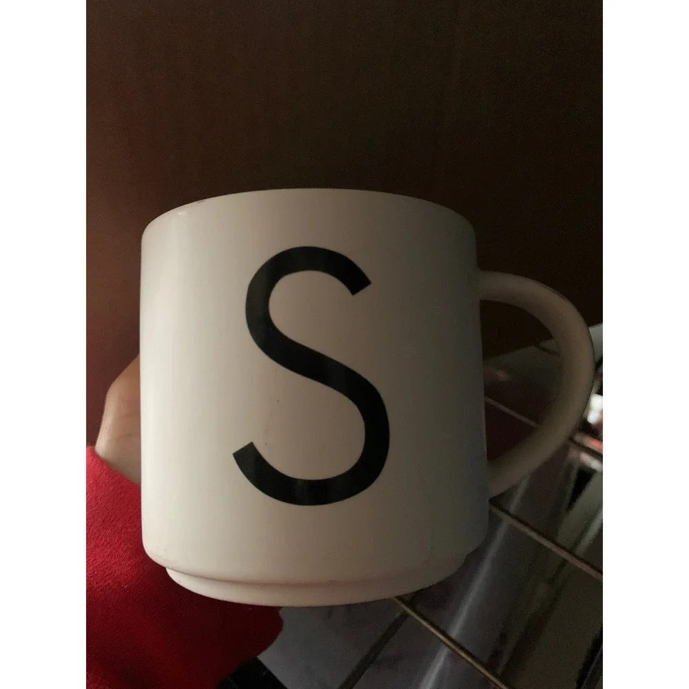 Pottery Barn Mason Stoneware Alphabet Mug - Letter 